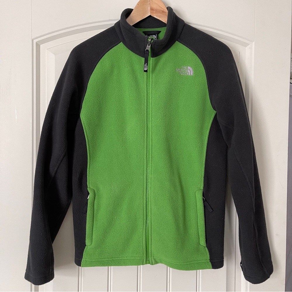 The North Face Green & Gray Fleece - Boys Size 14-16 (Large)